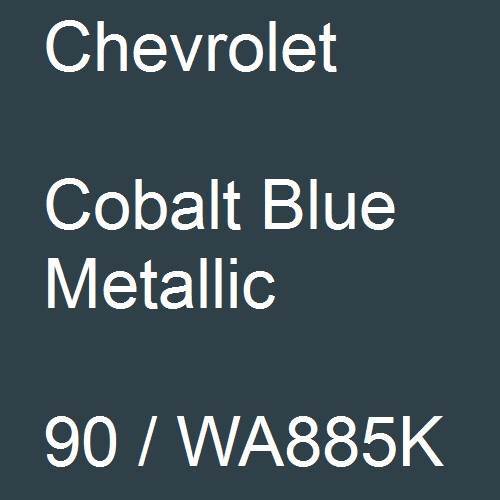 Chevrolet, Cobalt Blue Metallic, 90 / WA885K.